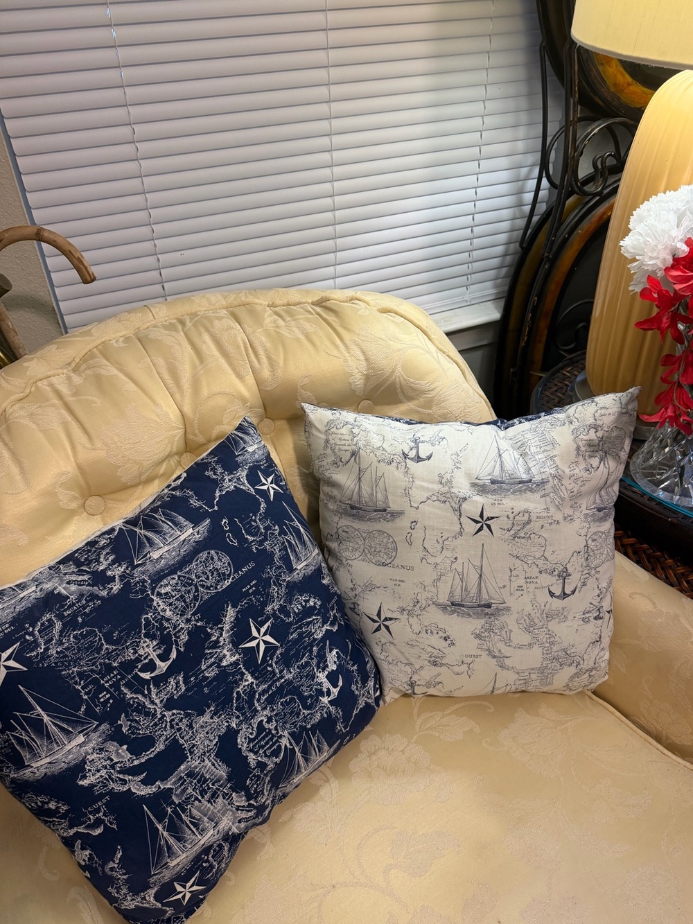 PAIR OF 16” Nautical Accent Pillows